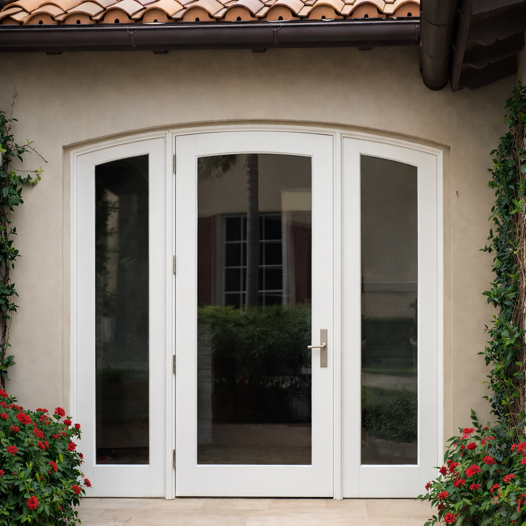 Master suite French doors